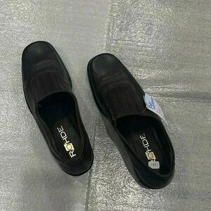 [7]ROHDE  Slip On Brown Leather Women Dress/Walking Shoes